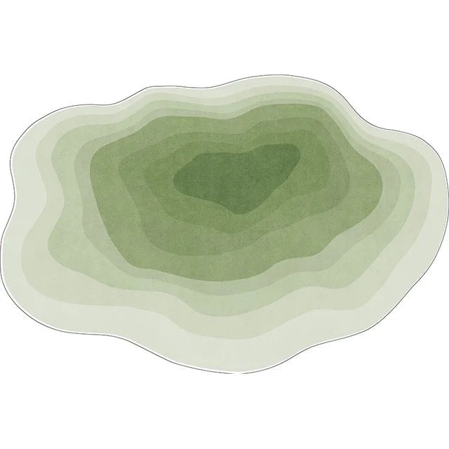 Irregular Solid Non-Slip Color Plush Carpet Nordic Style