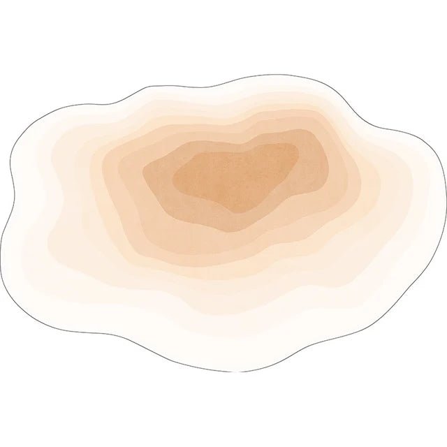 Irregular Solid Non-Slip Color Plush Carpet Nordic Style