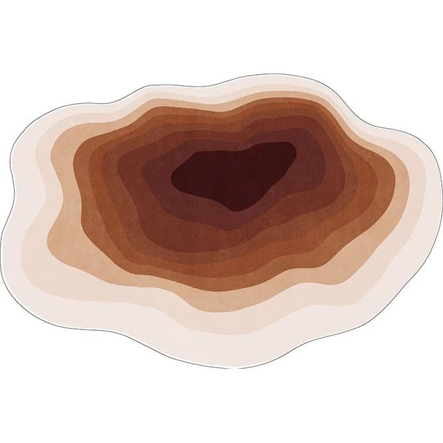 Irregular Solid Non-Slip Color Plush Carpet Nordic Style