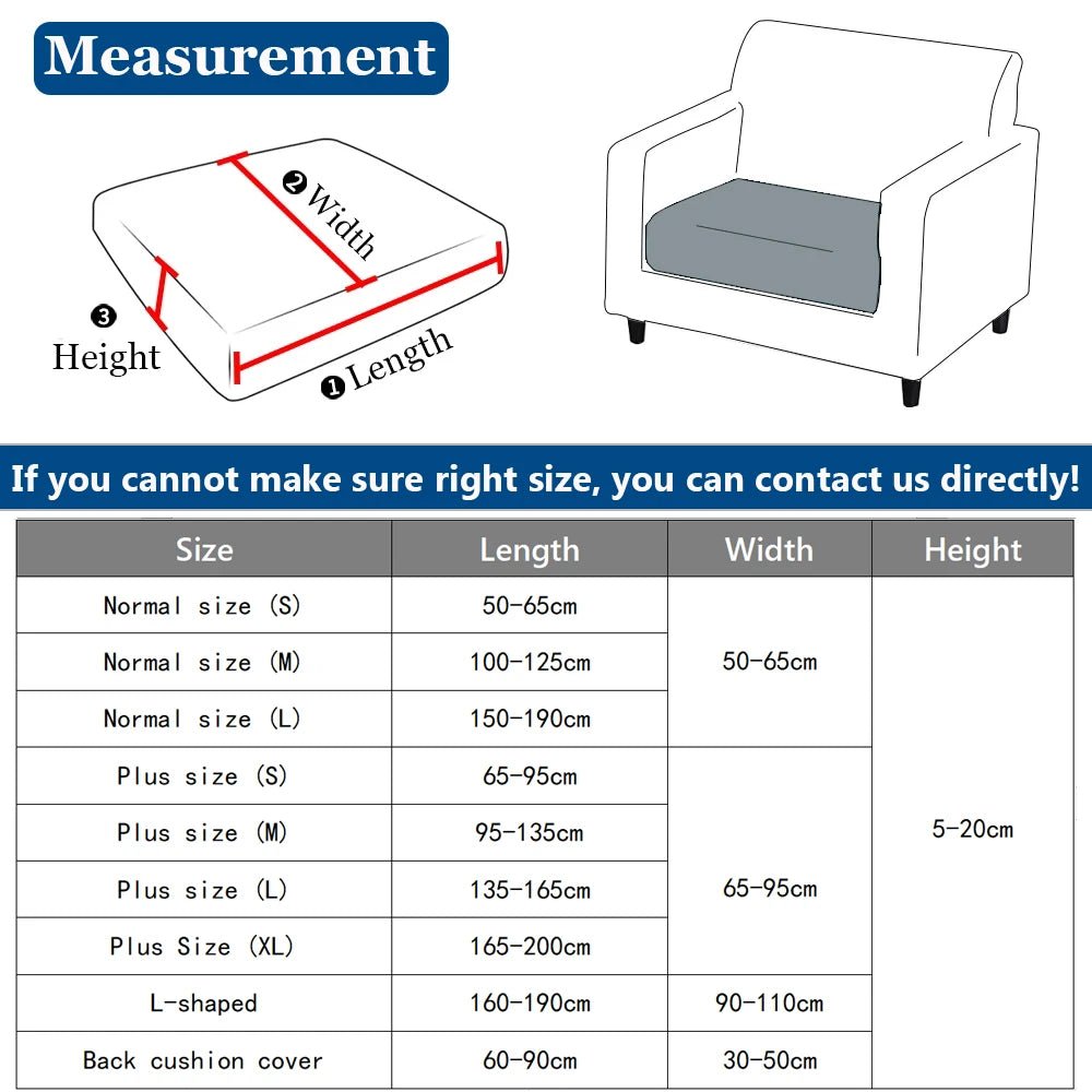 Jacquard Thick Sofa Seat Cushion Cover Furniture Cat Scratch Protector