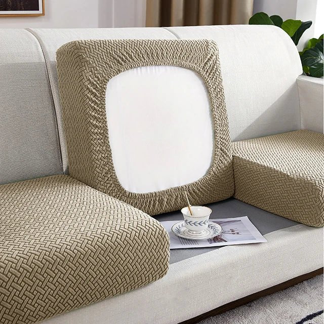 Jacquard Thick Sofa Seat Cushion Cover Furniture Cat Scratch Protector
