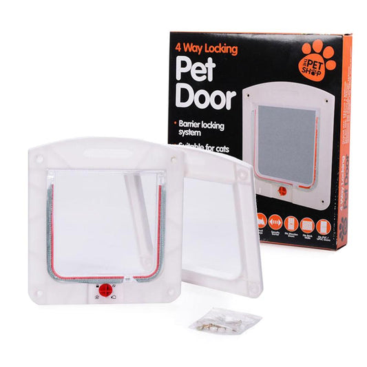 Lockable Cat Flap Door - Suitable for Any Wall or Door