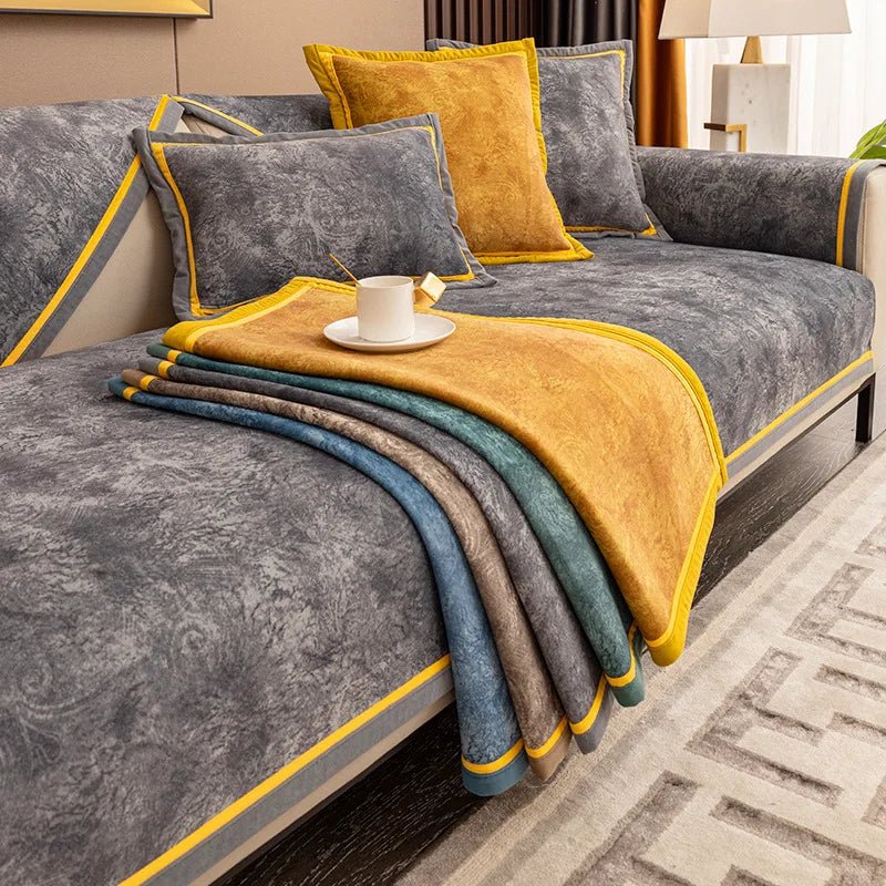 Luxury Leather Decor Non-Slip Sofa Cover