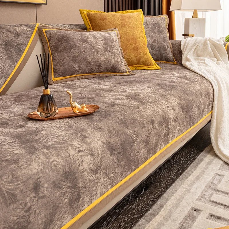 Luxury Leather Decor Non-Slip Sofa Cover