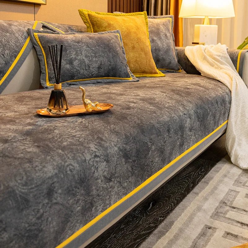 Luxury Leather Decor Non-Slip Sofa Cover