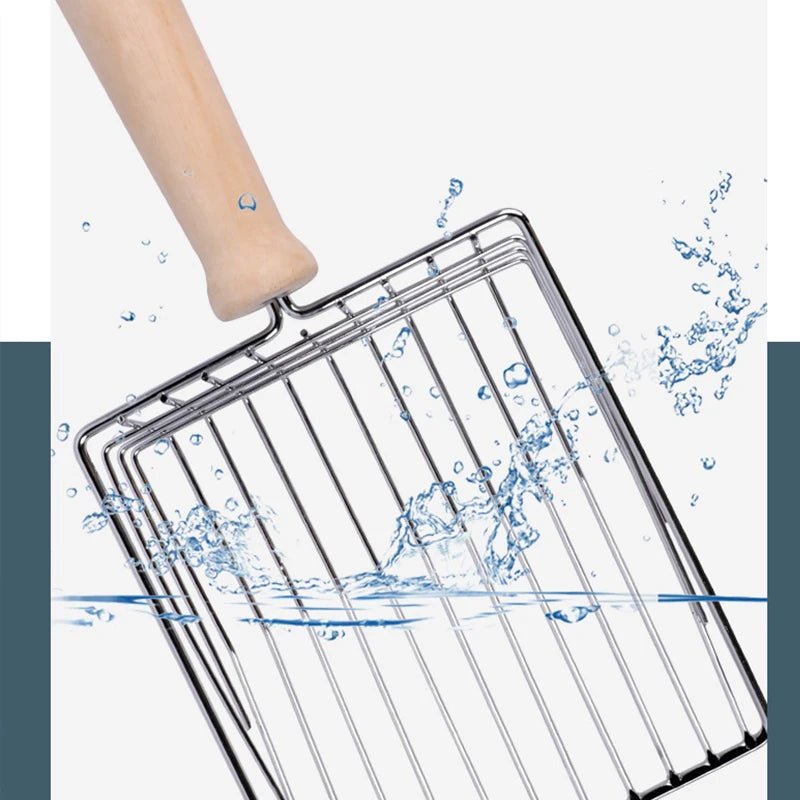 Metal Litter Shovel w/ Wooden or Metal Handle