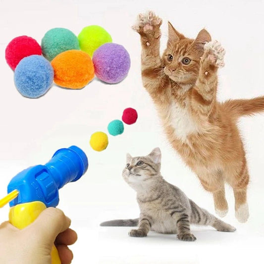 Mini Pompom Cat Teaser Toy