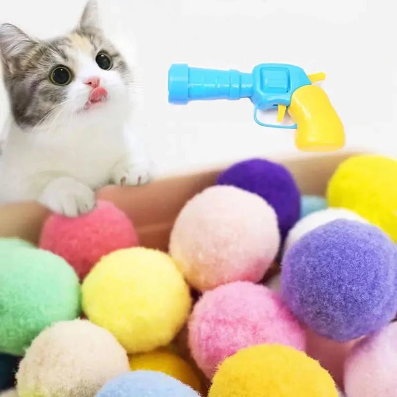 Mini Pompom Cat Teaser Toy