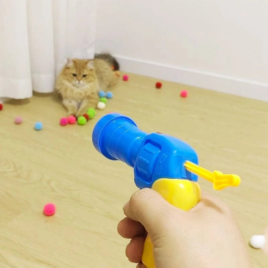 Mini Pompom Cat Teaser Toy