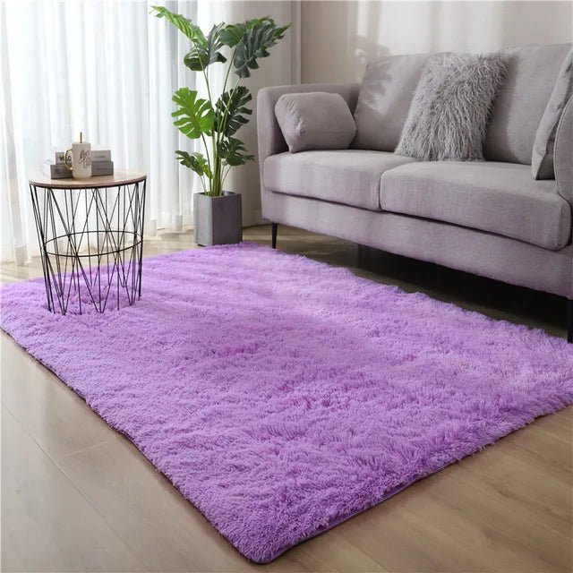 Modern Fluffy Anti-Slip Washable Carpet for Living Room