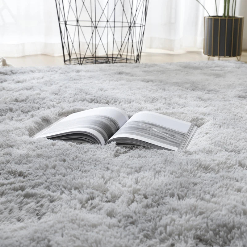 Modern Fluffy Anti-Slip Washable Carpet for Living Room