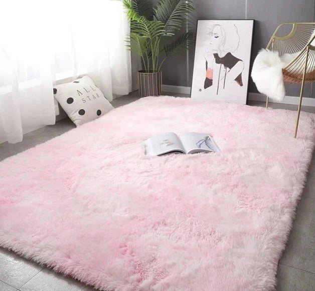 Modern Fluffy Anti-Slip Washable Carpet for Living Room
