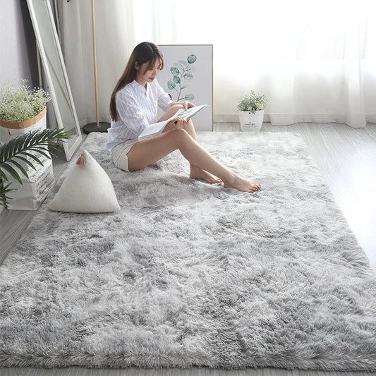 Modern Fluffy Anti-Slip Washable Carpet for Living Room