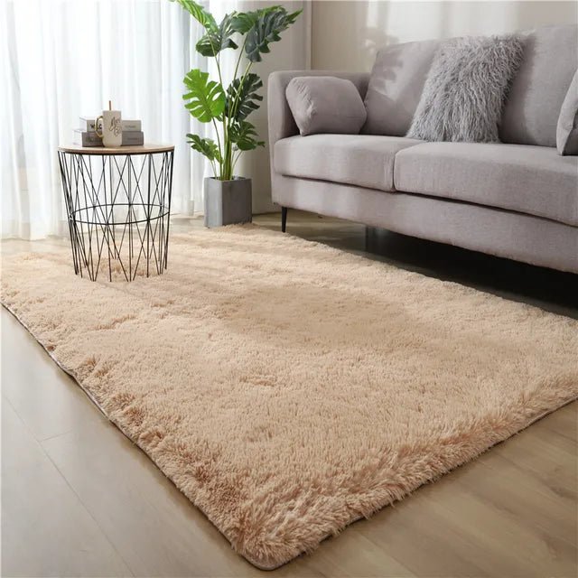 Modern Fluffy Anti-Slip Washable Carpet for Living Room