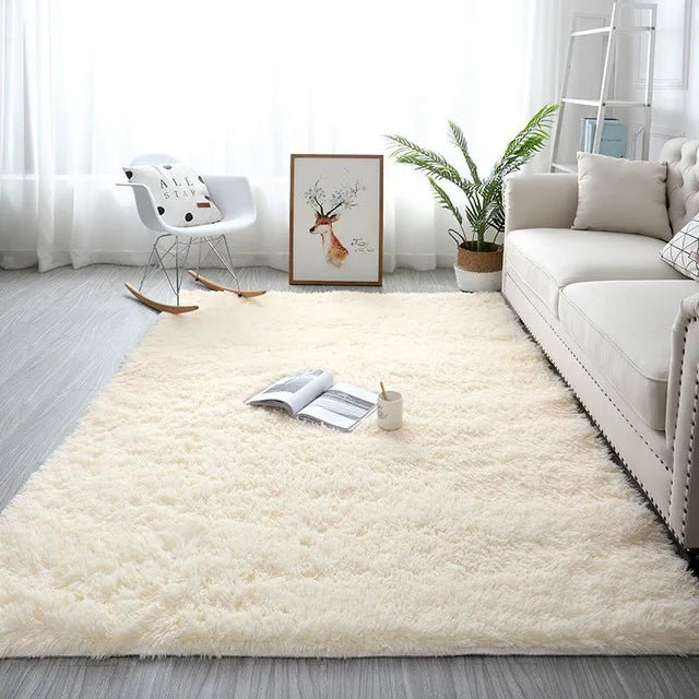 Modern Fluffy Anti-Slip Washable Carpet for Living Room