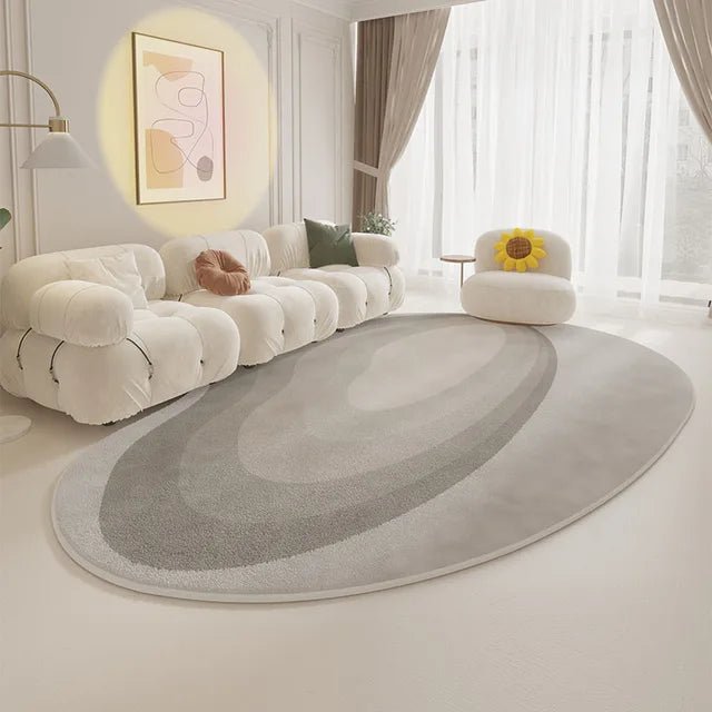 Modern Irregular Carpet Cream Style