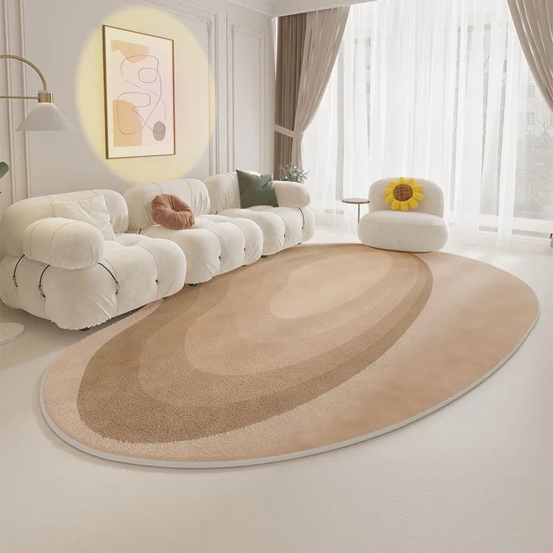 Modern Irregular Carpet Cream Style