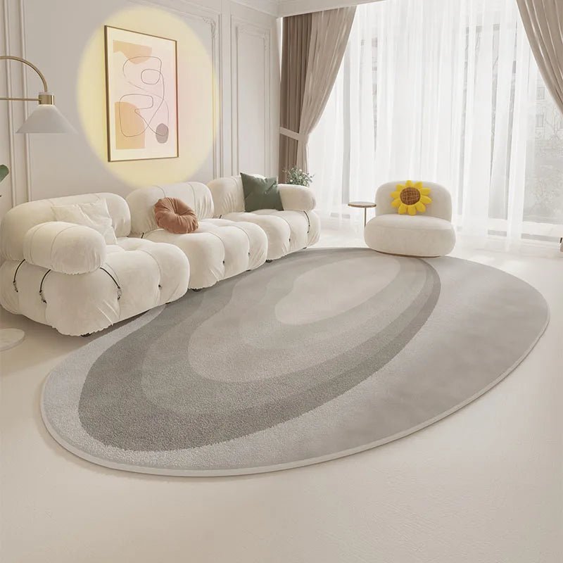 Modern Irregular Carpet Cream Style