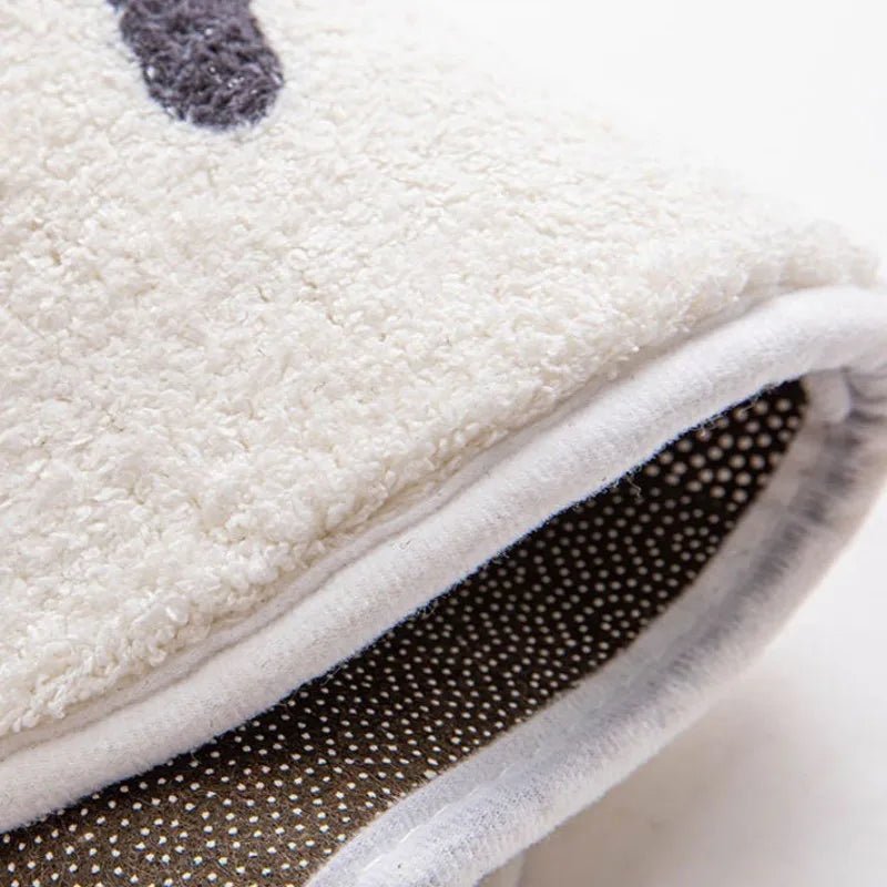 Modern Minimalist Pindrop Waves Non-Slip Carpet