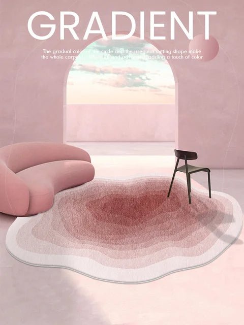 Modern Minimalist Pindrop Waves Non-Slip Carpet