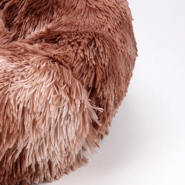 Multi-Color Plush Square Bed for Cats and Small Dogs