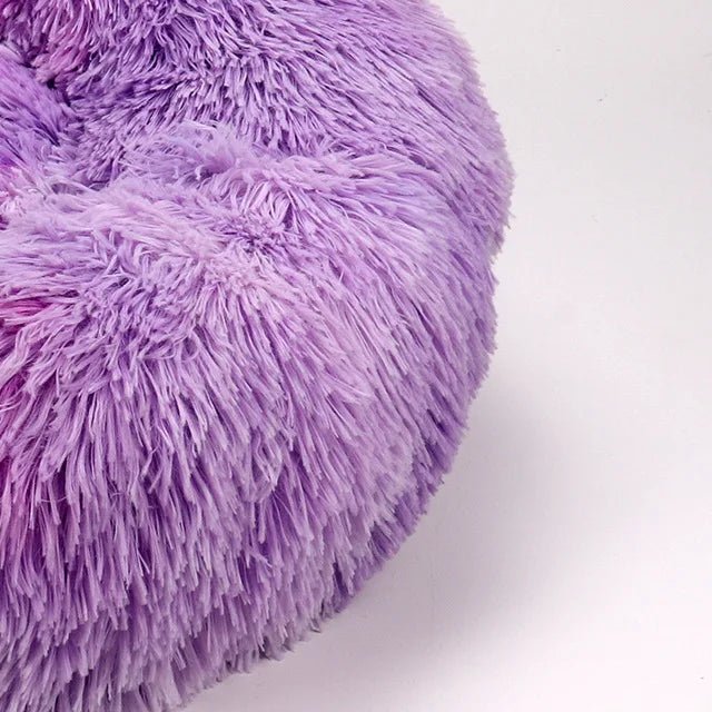 Multi-Color Plush Square Bed for Cats and Small Dogs
