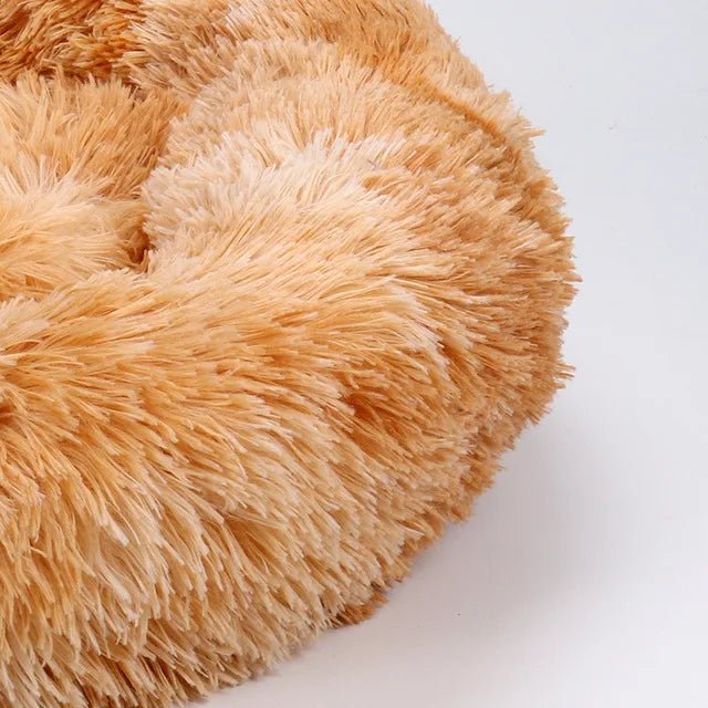 Multi-Color Plush Square Bed for Cats and Small Dogs