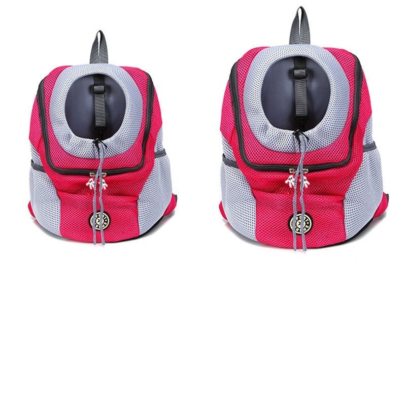 Outdoor Nylon Mesh Double Shoulder Pet Carrier Bag