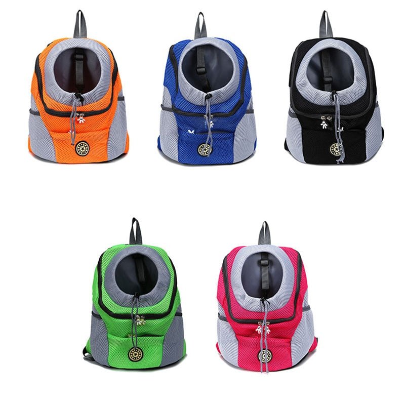 Outdoor Nylon Mesh Double Shoulder Pet Carrier Bag