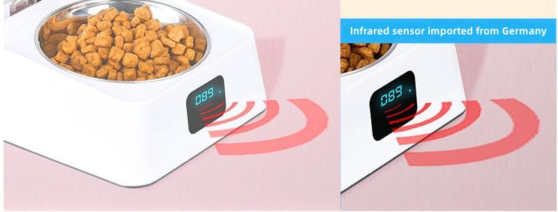 Pet 5G Wet Food Bowl Automatic Feeder Anti-Cockroach Anti-Mouse Moisture-Proof