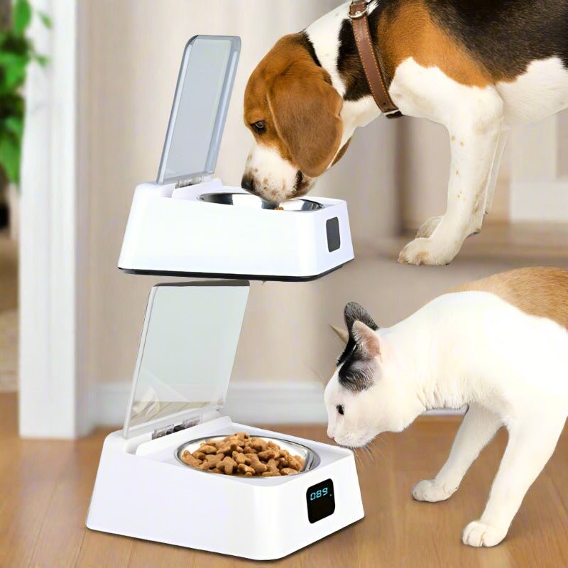 Pet 5G Wet Food Bowl Automatic Feeder Anti-Cockroach Anti-Mouse Moisture-Proof