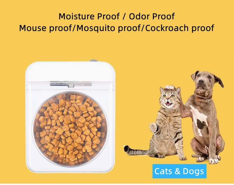 Pet 5G Wet Food Bowl Automatic Feeder Anti-Cockroach Anti-Mouse Moisture-Proof