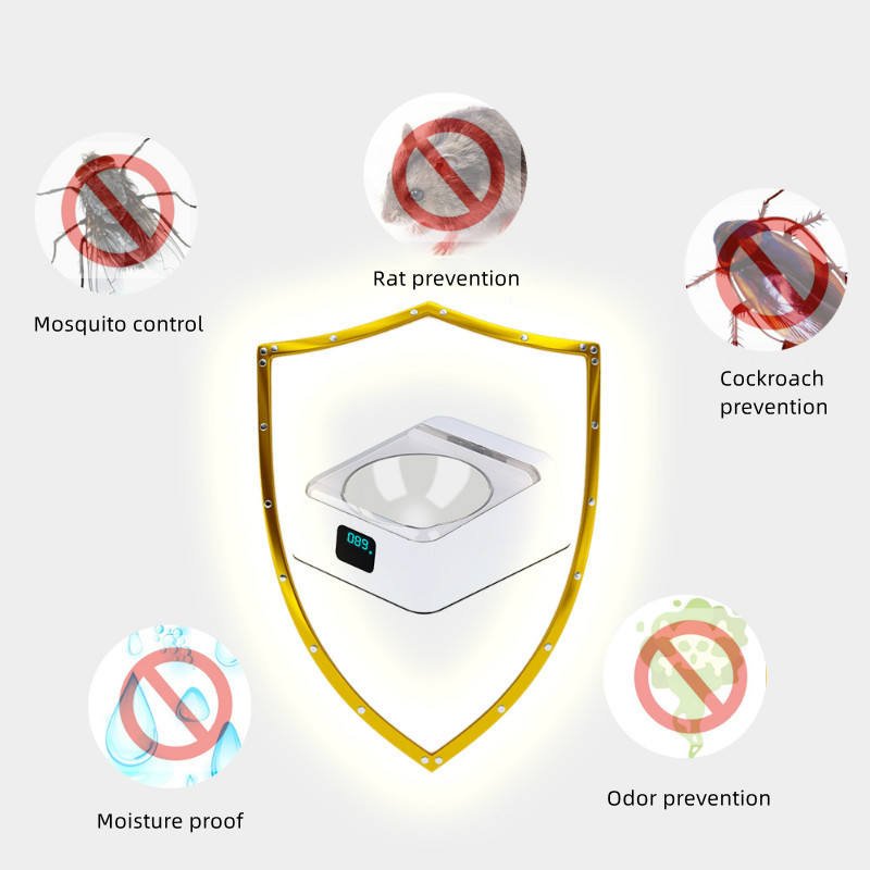 Pet 5G Wet Food Bowl Automatic Feeder Anti-Cockroach Anti-Mouse Moisture-Proof