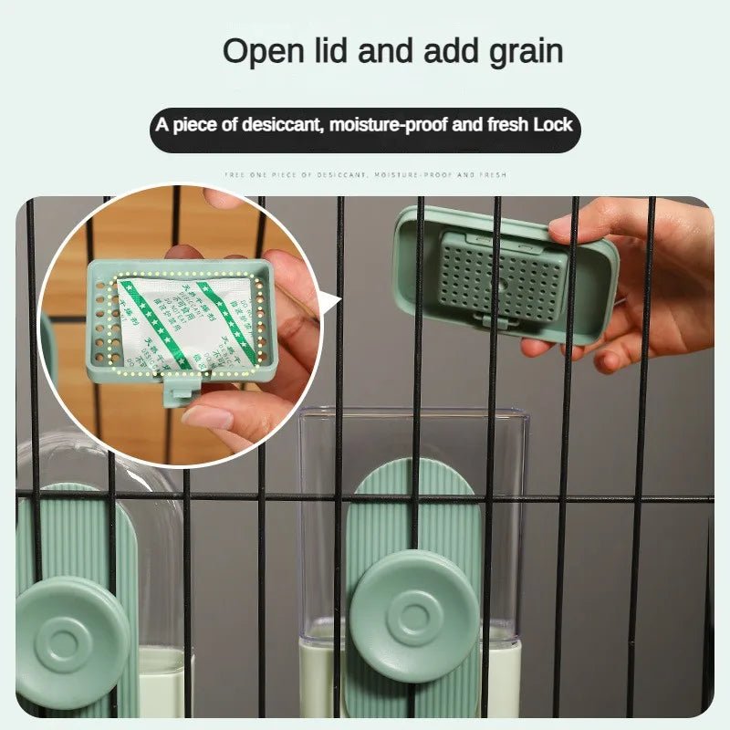 Pet Cage Food and Water Feeder