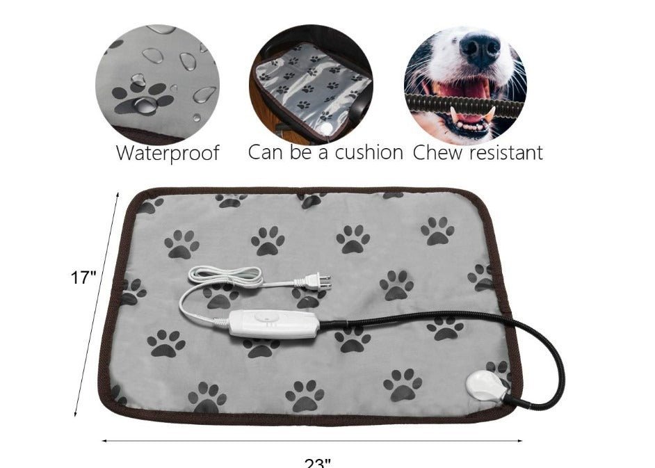 Pet Electric Blanket Waterproof with Adjustable Thermostat 110V
