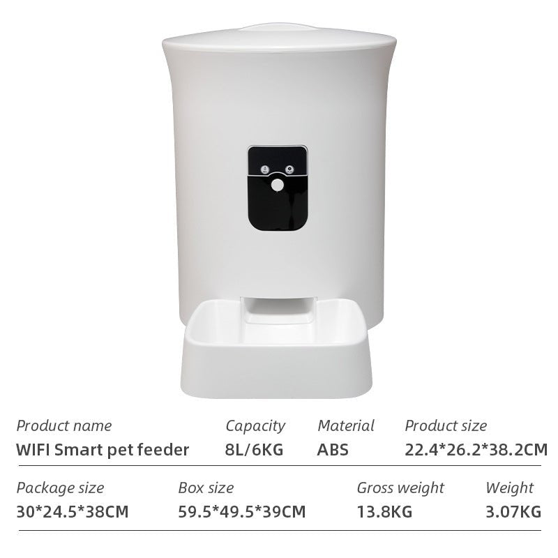 Pet Feeder Wifi Smart App with Neck Protection