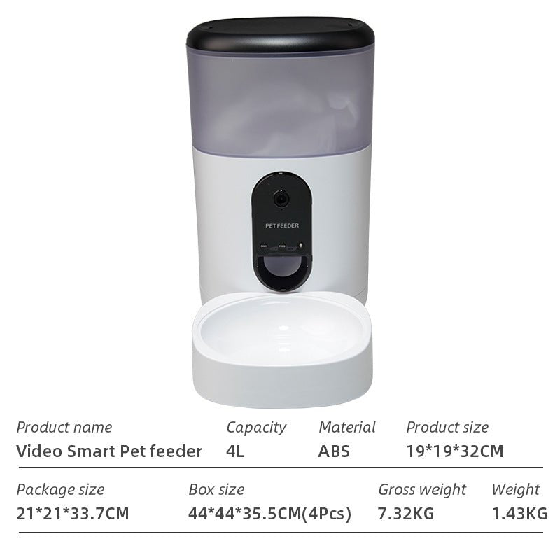 Pet Feeder Wifi Smart App with Neck Protection