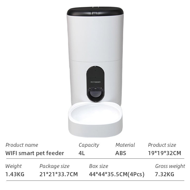 Pet Feeder Wifi Smart App with Neck Protection