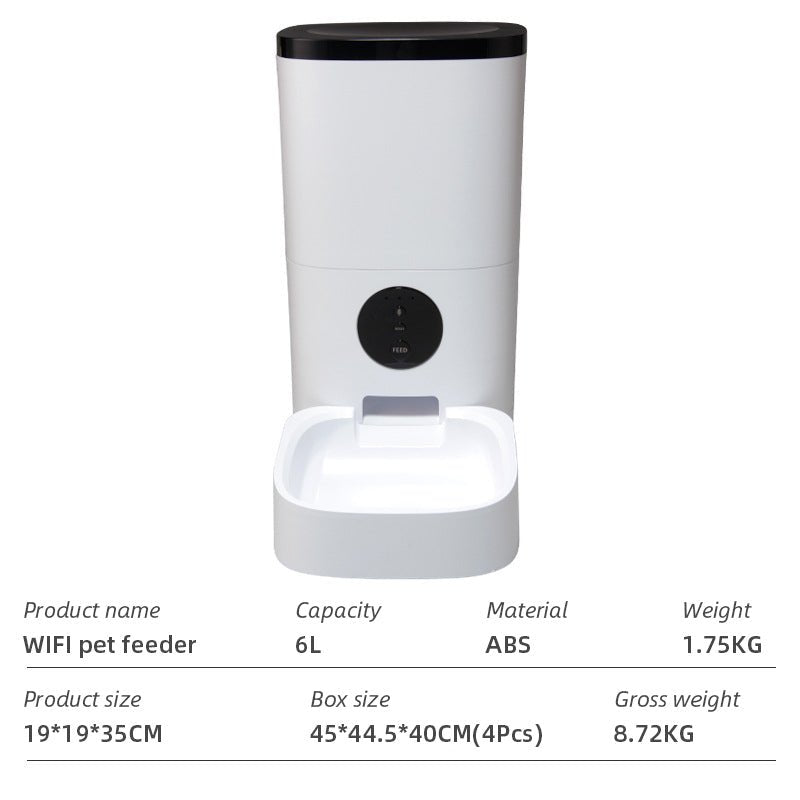 Pet Feeder Wifi Smart App with Neck Protection