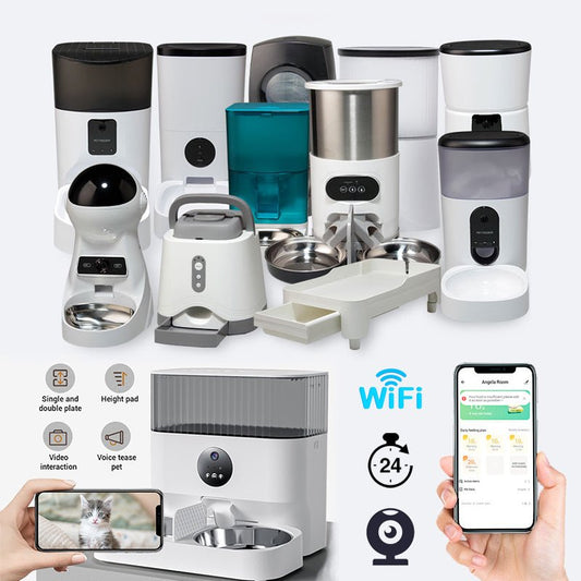 Pet Feeder Wifi Smart App with Neck Protection