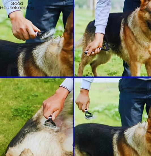 Pet Fur Knot Cutter, Comb, and Shedding Tool