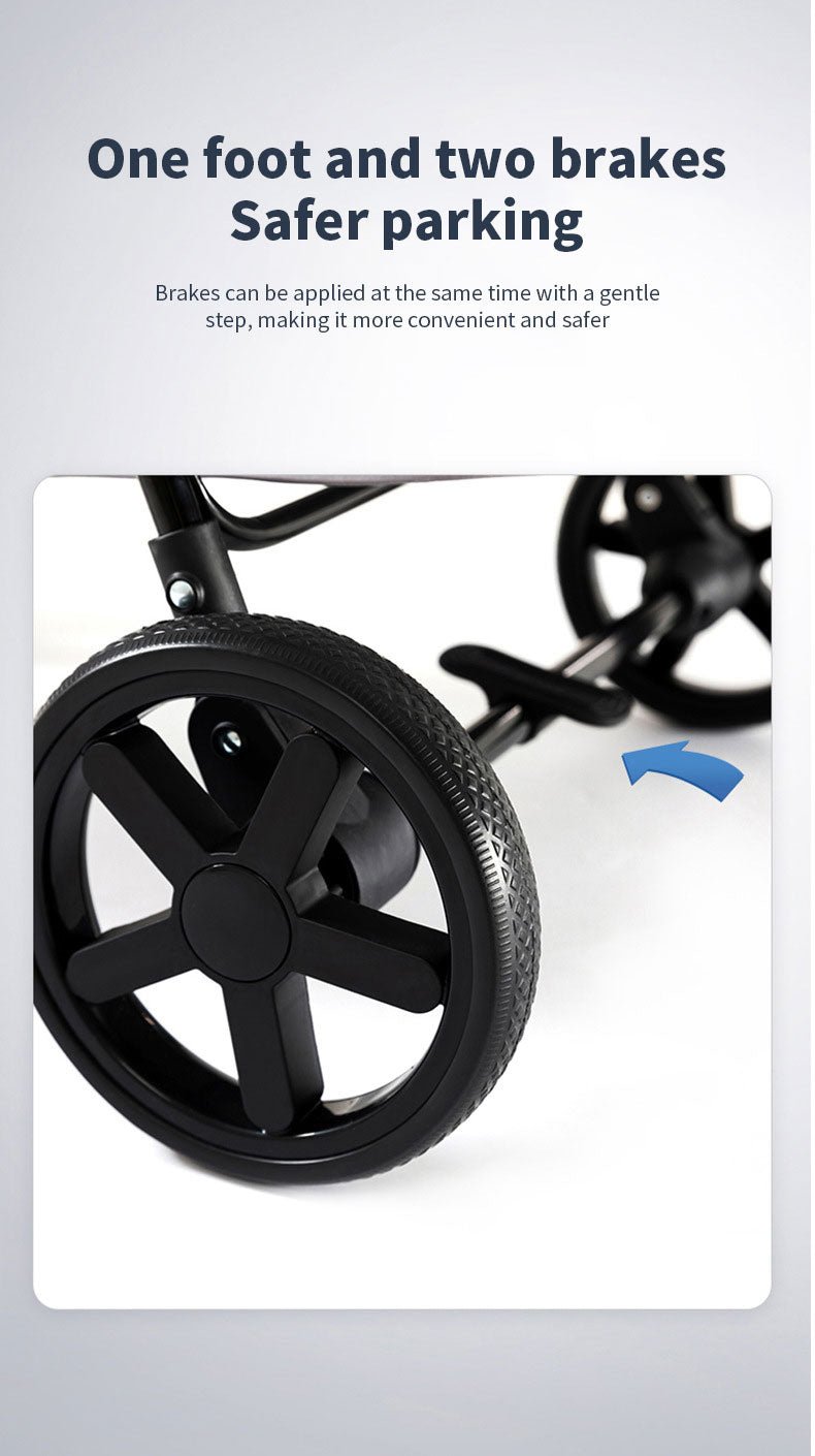 Pet Stroller Lightweight Foldable with Snap Closure Hood