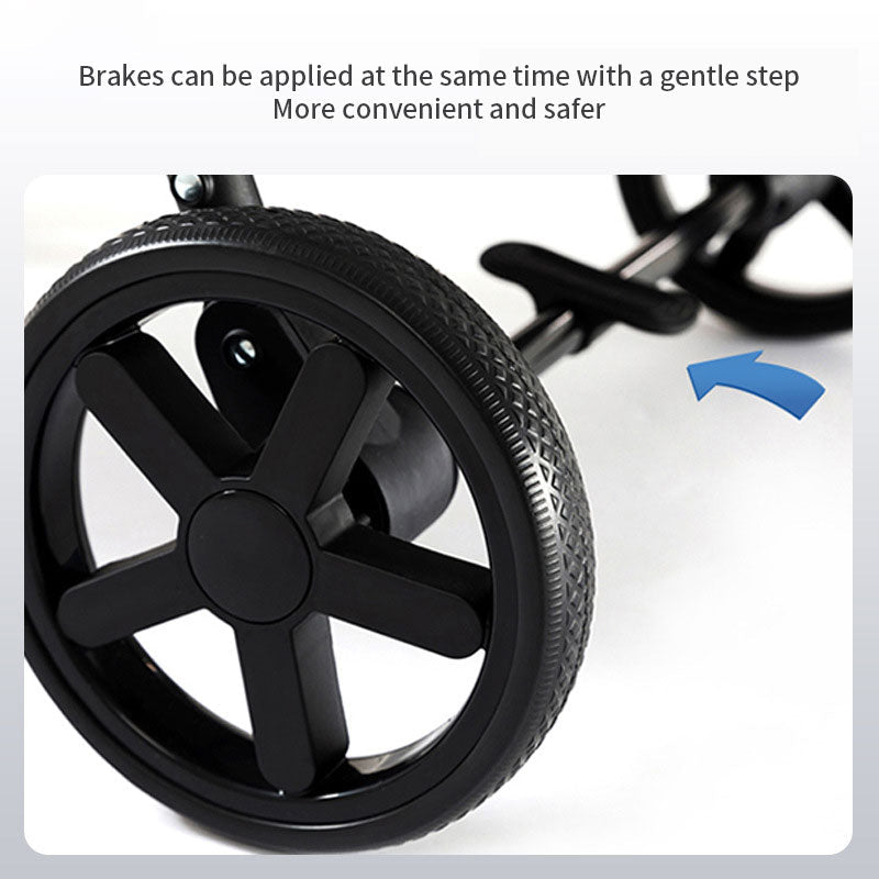 Pet Stroller Lightweight Foldable with Snap Closure Hood