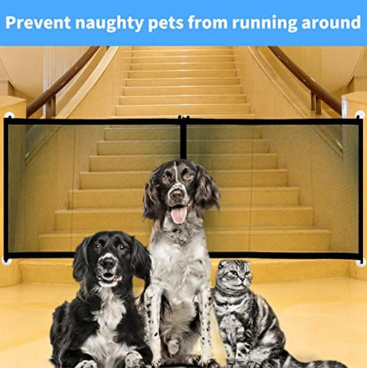 Pet Zipper Barrier Fences with Portable Folding Breathable Mesh