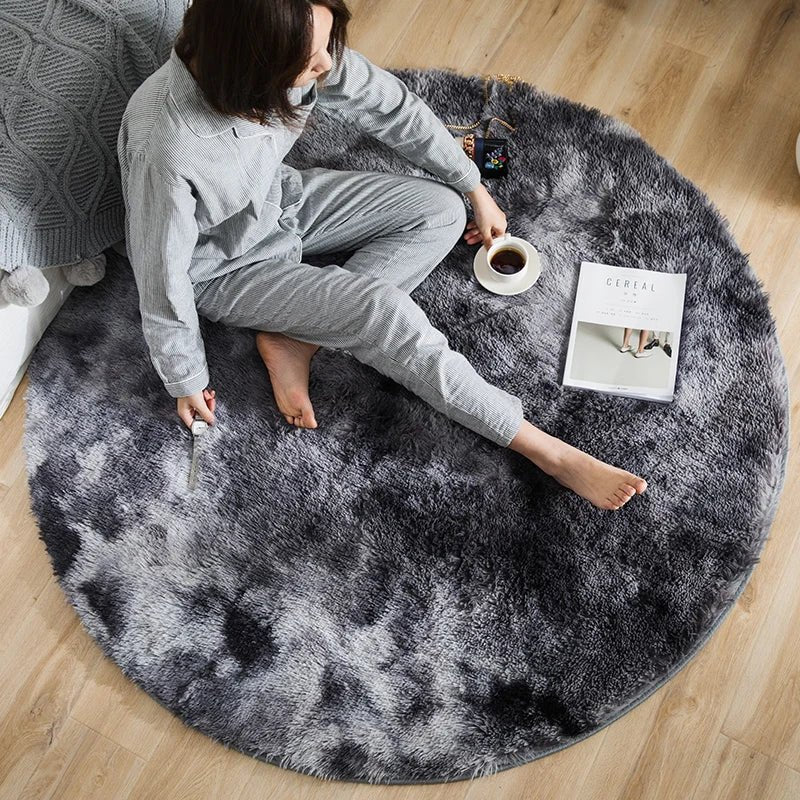 Plush Soft Round Pet Rug