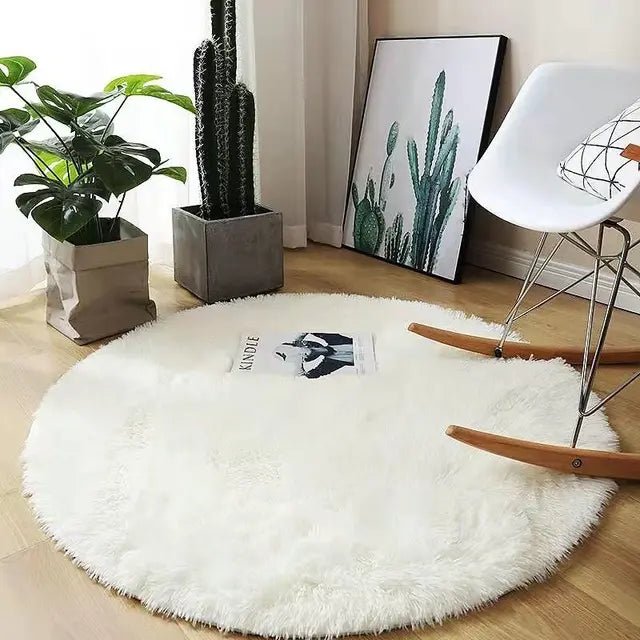 Plush Soft Round Pet Rug