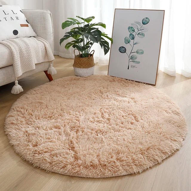 Plush Soft Round Pet Rug