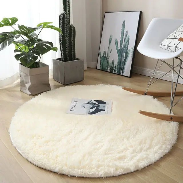 Plush Soft Round Pet Rug