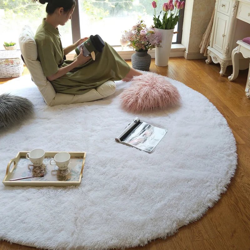 Plush Soft Round Pet Rug