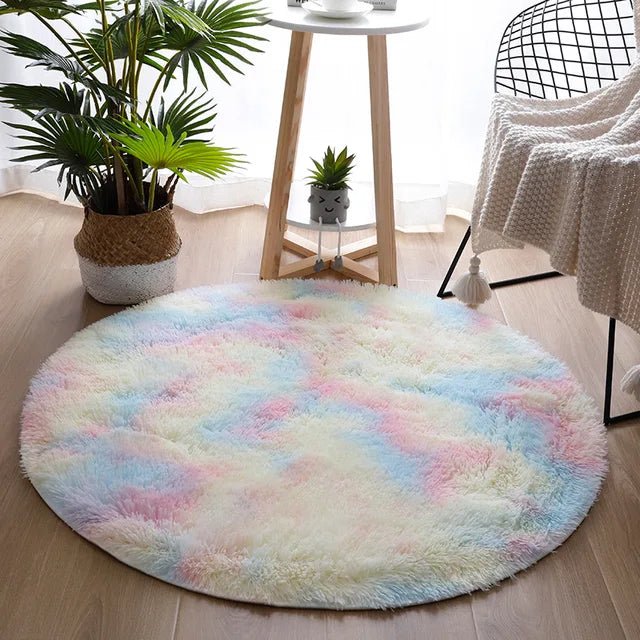 Plush Soft Round Pet Rug